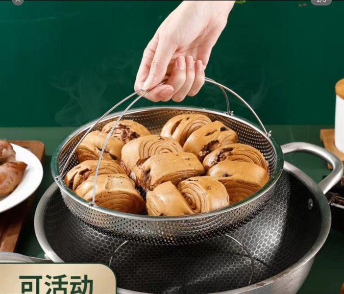 KHAY HẤP KIÊM VỈ RÁO DẦU INOX 304 - SET 2 